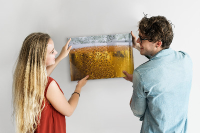 Dry erase board magnetic A cold beer with personal memories