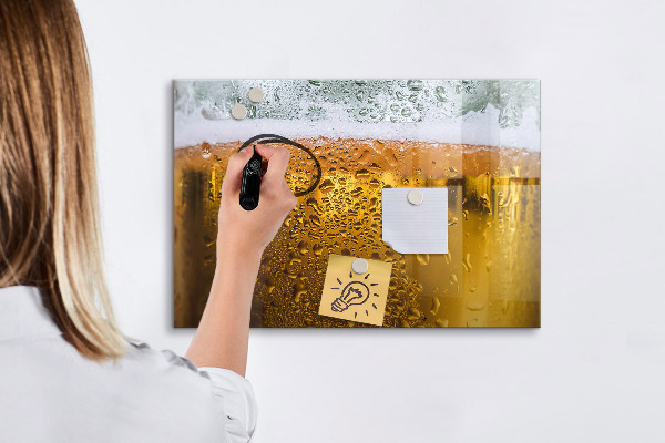Dry erase board magnetic A cold beer with personal memories