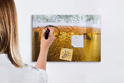 Dry erase board magnetic A cold beer with personal memories