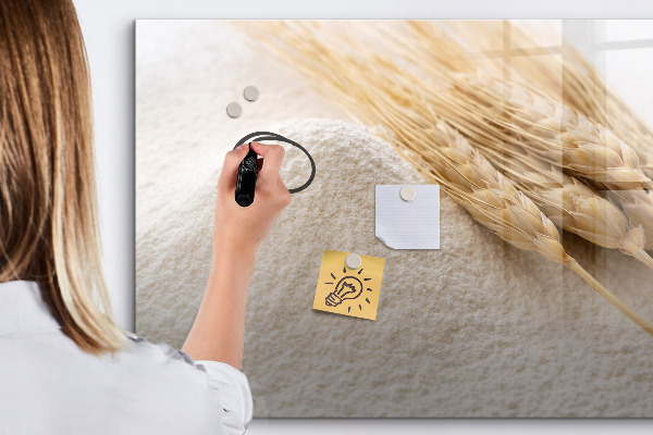 Magnetic dry erase board Magnetic board for photos and notes
