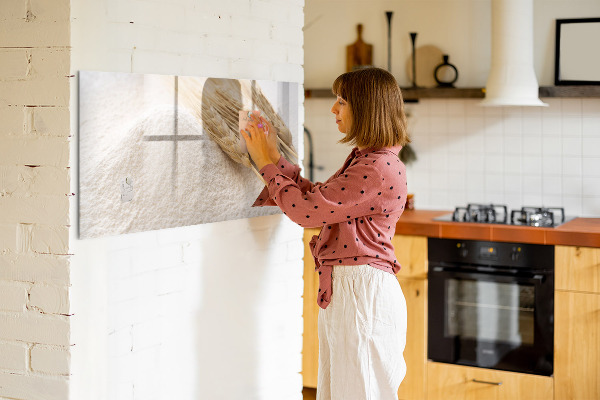 Magnetic dry erase board Magnetic board for photos and notes