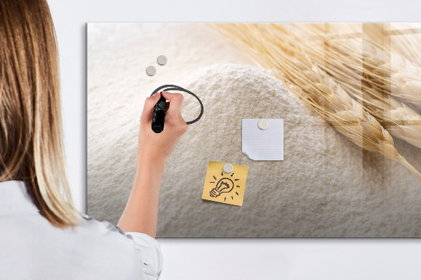 Magnetic dry erase board Magnetic board for photos and notes