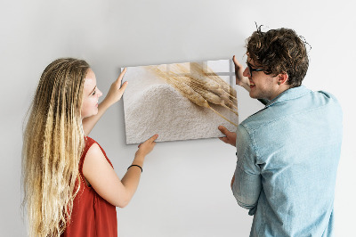 Magnetic dry erase board Magnetic board for photos and notes