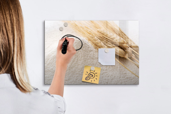 Magnetic dry erase board Magnetic board for photos and notes