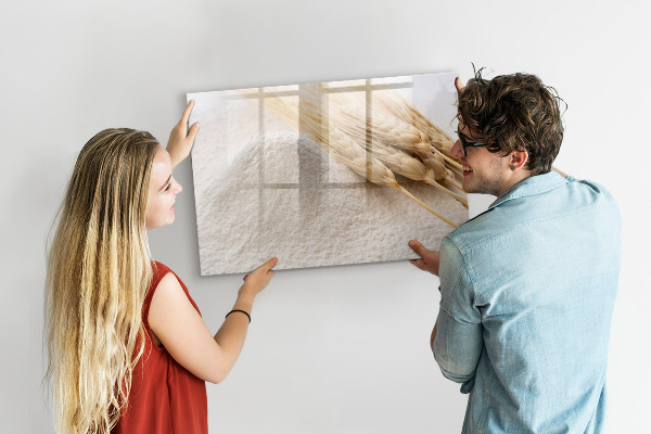 Magnetic dry erase board Magnetic board for photos and notes