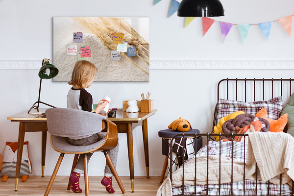 Magnetic dry erase board Magnetic board for photos and notes