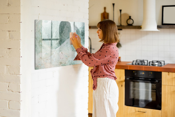 Magnetic dry erase board Modern board for notes and photos
