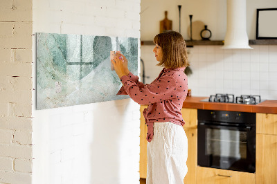 Magnetic dry erase board Modern board for notes and photos