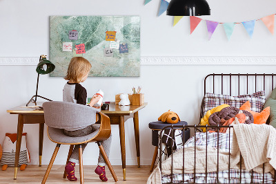 Magnetic dry erase board Modern board for notes and photos