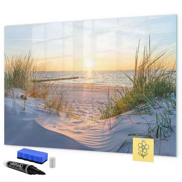 Dry erase board magnetic Beach and memories in photos