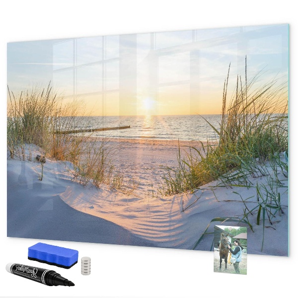 Dry erase board magnetic Beach and memories in photos