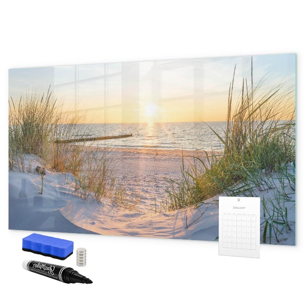 Dry erase board magnetic Beach and memories in photos