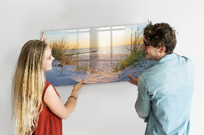 Dry erase board magnetic Beach and memories in photos