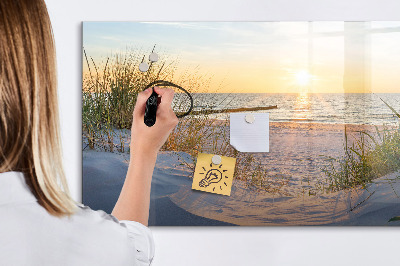 Dry erase board magnetic Beach and memories in photos