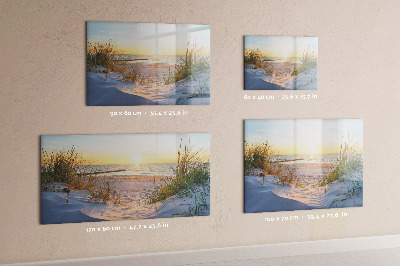 Dry erase board magnetic Beach and memories in photos