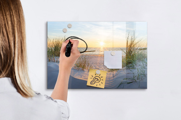 Dry erase board magnetic Beach and memories in photos