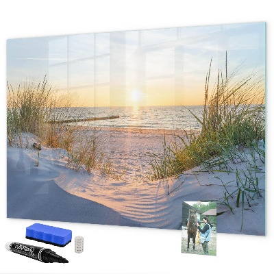 Dry erase board magnetic Beach and memories in photos