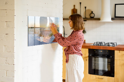 Dry erase board magnetic Beach and memories in photos