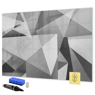 Magnetic dry erase board Modern board for notes and photos