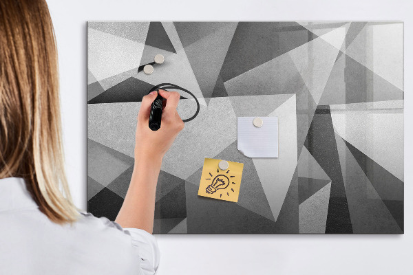 Magnetic dry erase board Modern board for notes and photos