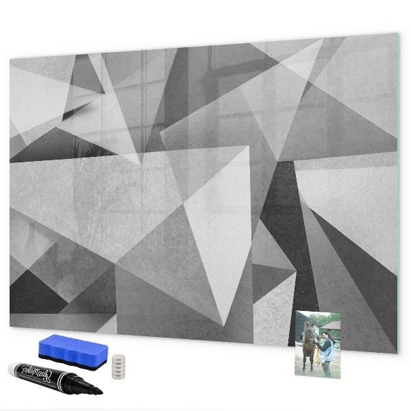 Magnetic dry erase board Modern board for notes and photos
