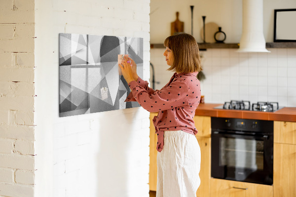 Magnetic dry erase board Modern board for notes and photos