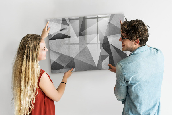 Magnetic dry erase board Modern board for notes and photos