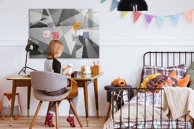 Magnetic dry erase board Modern board for notes and photos