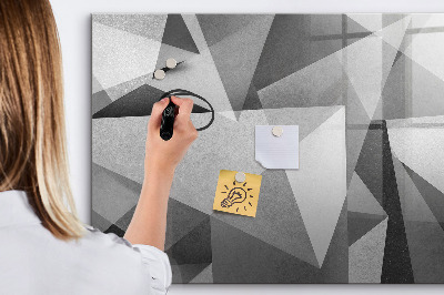 Magnetic dry erase board Modern board for notes and photos