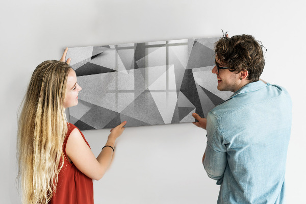 Magnetic dry erase board Modern board for notes and photos
