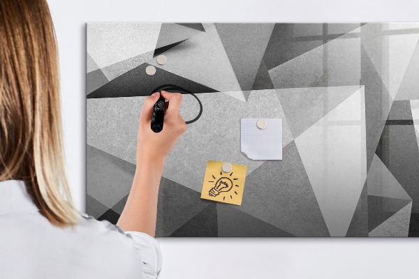 Magnetic dry erase board Modern board for notes and photos