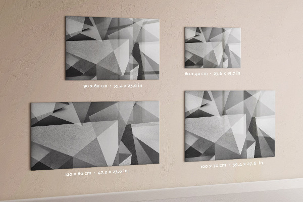 Magnetic dry erase board Modern board for notes and photos