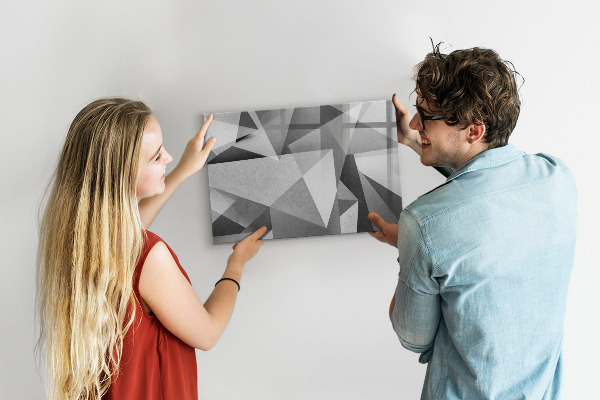 Magnetic dry erase board Modern board for notes and photos