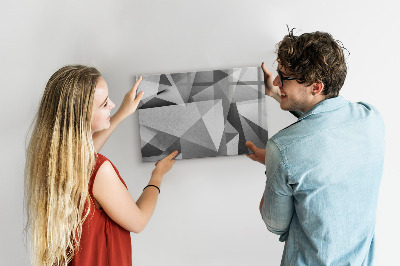 Magnetic dry erase board Modern board for notes and photos