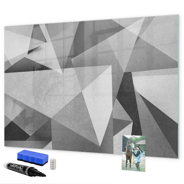 Magnetic dry erase board Modern board for notes and photos