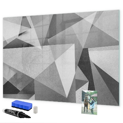 Magnetic dry erase board Modern board for notes and photos