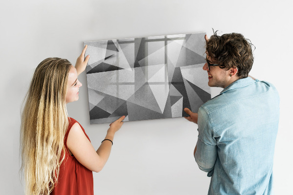 Magnetic dry erase board Modern board for notes and photos
