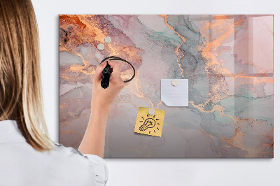 Dry erase board magnetic An elegant board for notes and photos