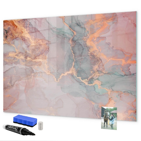 Dry erase board magnetic An elegant board for notes and photos