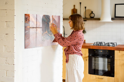 Dry erase board magnetic An elegant board for notes and photos