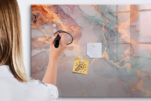 Dry erase board magnetic An elegant board for notes and photos