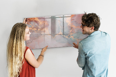 Dry erase board magnetic An elegant board for notes and photos