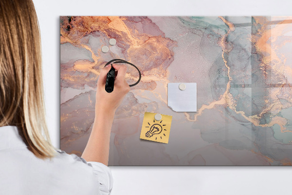 Dry erase board magnetic An elegant board for notes and photos