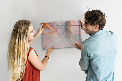 Dry erase board magnetic An elegant board for notes and photos