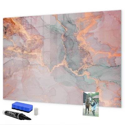 Dry erase board magnetic An elegant board for notes and photos