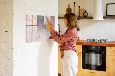 Dry erase board magnetic An elegant board for notes and photos