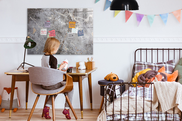Dry erase board magnetic Board for photos and notes