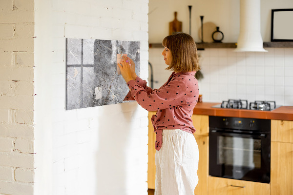 Dry erase board magnetic Board for photos and notes