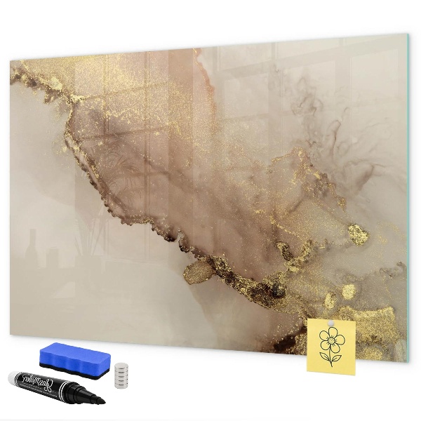 Magnetic dry erase board Modern board for photos and notes