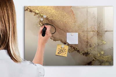 Magnetic dry erase board Modern board for photos and notes